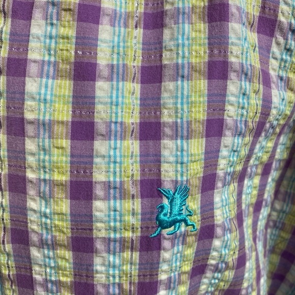 VTG Coogi Australia Purple Harrington Plaid Full Zip Jacket Classic Fit Sz 6/L - Picture 2 of 11